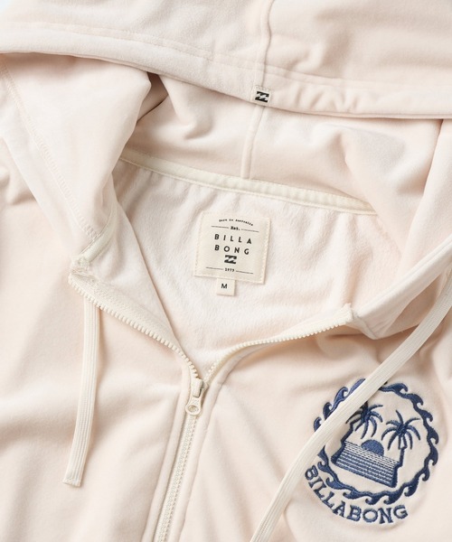 BILLABONG(ビラボン)の「BILLABONG ウィメンズ SURF CAMP PALM 73 ZIP HOODIE パーカー 【2026年秋冬モデル】/ビラボンベロアジップアップパーカー(パーカー・レディース・ブルー系その他/エメラルド/アイボリー・MEDIUM/LARGE)」の12枚目の写真