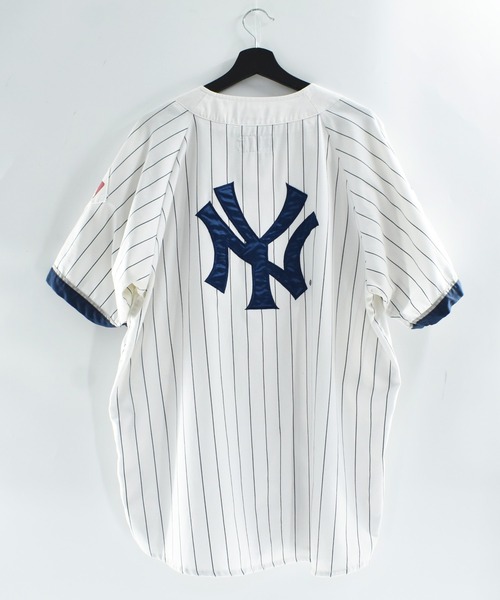 NBA/NFL/NHL/MLB（エヌビーエーエヌエフエルエヌエイチエルエムエルビー）の「【USED】STARTER “MLB N.Y Yankees” ゲームシャツ（シャツ/ブラウス・メンズ・ホワイト・X-LARGE）」の8枚目の写真