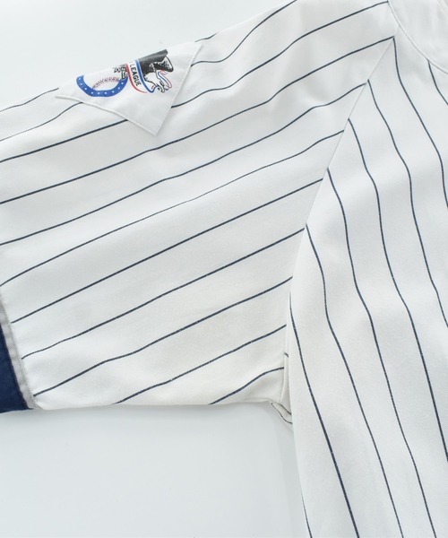 NBA/NFL/NHL/MLB（エヌビーエーエヌエフエルエヌエイチエルエムエルビー）の「【USED】STARTER “MLB N.Y Yankees” ゲームシャツ（シャツ/ブラウス・メンズ・ホワイト・X-LARGE）」の4枚目の写真