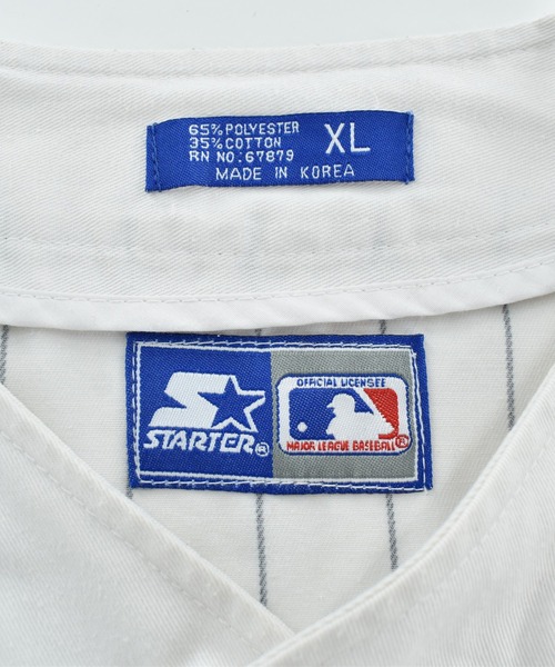 NBA/NFL/NHL/MLB（エヌビーエーエヌエフエルエヌエイチエルエムエルビー）の「【USED】STARTER “MLB N.Y Yankees” ゲームシャツ（シャツ/ブラウス・メンズ・ホワイト・X-LARGE）」の7枚目の写真