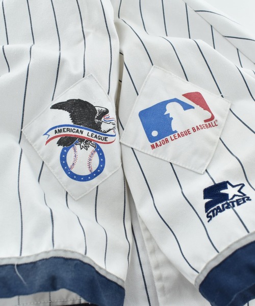 NBA/NFL/NHL/MLB（エヌビーエーエヌエフエルエヌエイチエルエムエルビー）の「【USED】STARTER “MLB N.Y Yankees” ゲームシャツ（シャツ/ブラウス・メンズ・ホワイト・X-LARGE）」の6枚目の写真