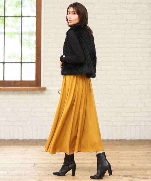 MK MICHEL KLEIN（エムケーミッシェルクラン）の「[洗える]ハイネックカットソー（Tシャツ/カットソー・レディース・ライトブルー/ブラウン/ブラック/ホワイト・38）」の6枚目の写真