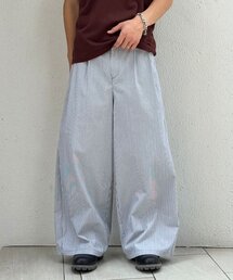 ストライプスーパーワイドパンツ