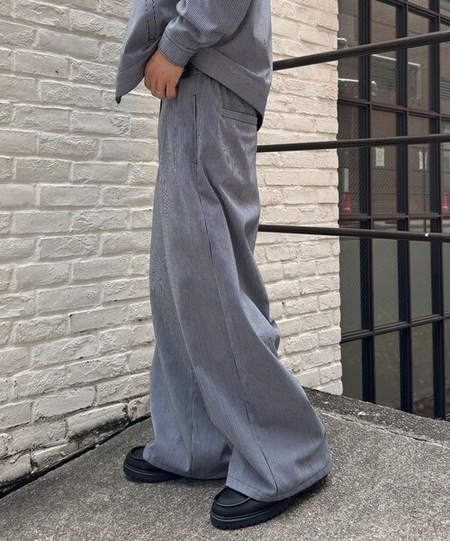 CIAOPANIC(チャオパニック)の「ストライプスーパーワイドパンツ(その他パンツ・メンズ・ホワイト/ブラック・MEDIUM/LARGE)」の17枚目の写真