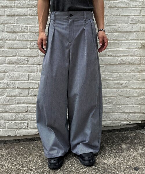CIAOPANIC(チャオパニック)の「ストライプスーパーワイドパンツ(その他パンツ・メンズ・ホワイト/ブラック・MEDIUM/LARGE)」の22枚目の写真