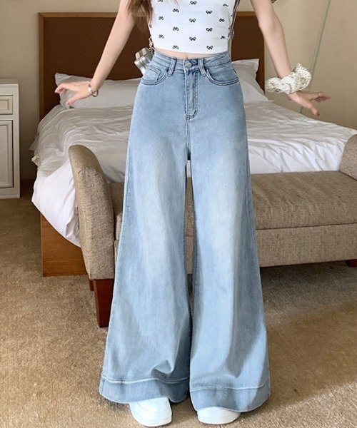 REBALANCE(リバランス)の「ハイウェストワイドデニム(デニムパンツ・レディース・A/C/B・LARGE/X-LARGE/MEDIUM)」の2枚目の写真