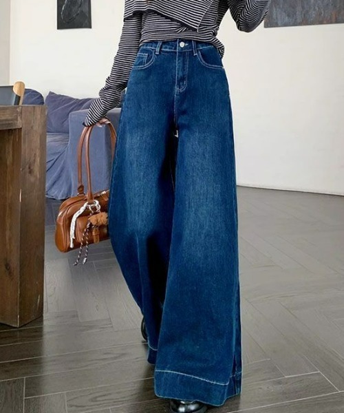 REBALANCE(リバランス)の「ハイウェストワイドデニム(デニムパンツ・レディース・A/C/B・LARGE/X-LARGE/MEDIUM)」の10枚目の写真