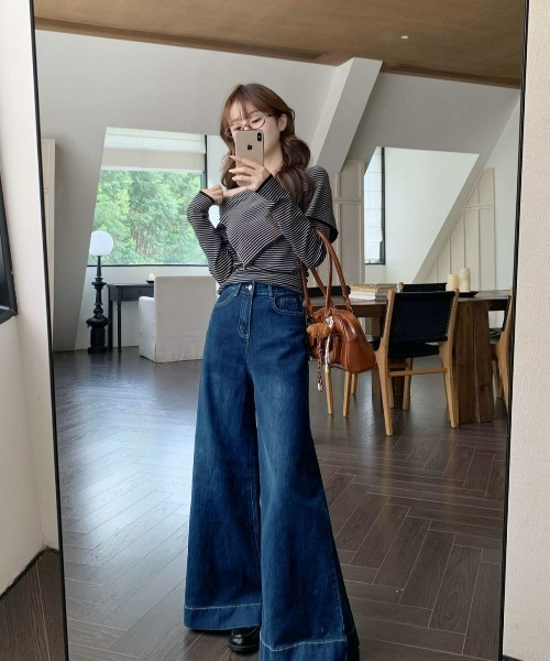 REBALANCE(リバランス)の「ハイウェストワイドデニム(デニムパンツ・レディース・A/C/B・LARGE/X-LARGE/MEDIUM)」の17枚目の写真