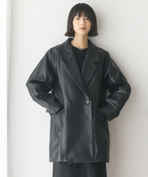 Firsthand | Firsthand/ファーストハンド カーフレザー テーラード ダブルブレスト ジャケット【限定展開】/ Calf Leather Tailored JKT(テーラードジャケット)