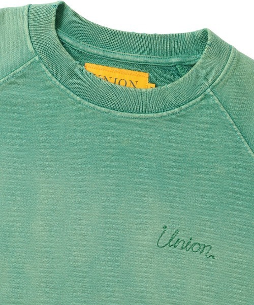 UNION(UNION TOKYO)(ユニオン)の「UNION TOKYO FADED CREW SWEAT ユニオントーキョー スウェット(スウェット・メンズ・イエロー/グリーン/ブラック・L/M/S)」の6枚目の写真