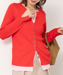【TORRAZZO DONNA/トラッゾドンナ】Layered V-Neck Top