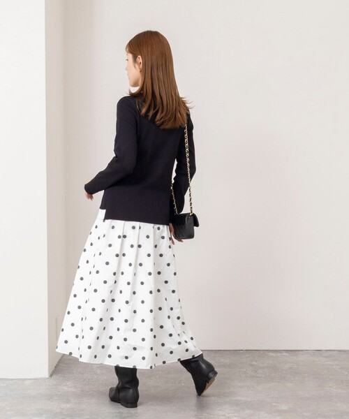 NOLLEY’S（ノーリーズ）の「【TORRAZZO DONNA/トラッゾドンナ】Layered V-Neck Top（ニット/セーター・レディース・ブラック/レッド/グレー系その他・38）」の13枚目の写真