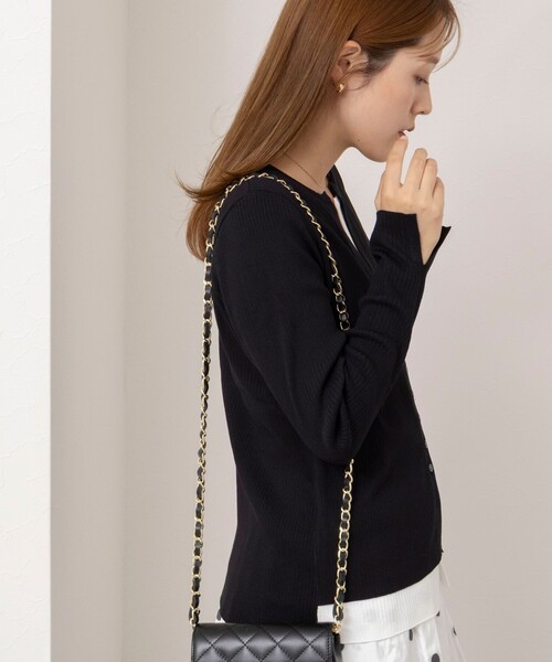 NOLLEY’S（ノーリーズ）の「【TORRAZZO DONNA/トラッゾドンナ】Layered V-Neck Top（ニット/セーター・レディース・ブラック/レッド/グレー系その他・38）」の19枚目の写真