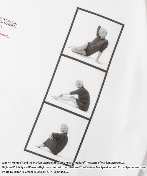 GOOD ROCK SPEED(グッドロックスピード)の「GOOD ROCK SPEED /Marilyn Monroe/ LSTEE(Tシャツ/カットソー・メンズ・ホワイト系2/ホワイト・L/M)」の6枚目の写真