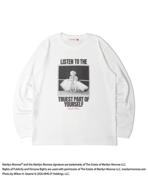 GOOD ROCK SPEED(グッドロックスピード)の「GOOD ROCK SPEED /Marilyn Monroe/ LSTEE(Tシャツ/カットソー・メンズ・ホワイト系2/ホワイト・L/M)」の11枚目の写真
