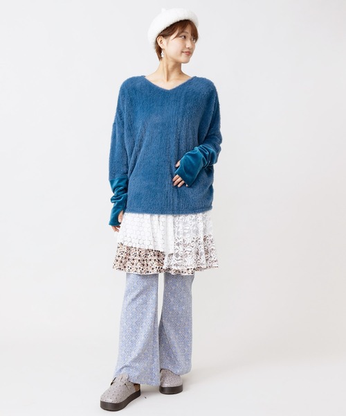 チャイハネ（チャイハネ）の「【チャイハネ】フィオロマ ブーツカットパンツ（その他パンツ・レディース・ブルー/イエロー/レッド・FREE）」の4枚目の写真