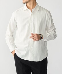 MADE IN JAPAN ワイドカラー ヘリンボーン ネル シャツ