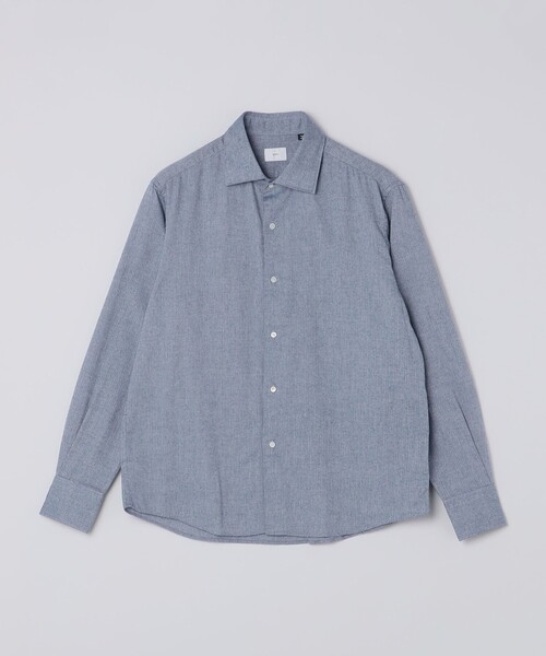 SHIPS(シップス)の「MADE IN JAPAN ワイドカラー ヘリンボーン ネル シャツ(シャツ/ブラウス・メンズ・ブラウン/ホワイト/ブルー/ネイビー・SMALL/MEDIUM/LARGE)」の21枚目の写真