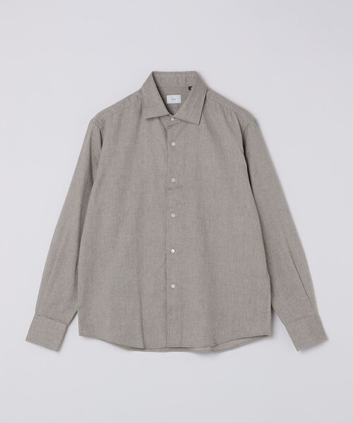 SHIPS(シップス)の「MADE IN JAPAN ワイドカラー ヘリンボーン ネル シャツ(シャツ/ブラウス・メンズ・ブラウン/ホワイト/ブルー/ネイビー・SMALL/MEDIUM/LARGE)」の18枚目の写真