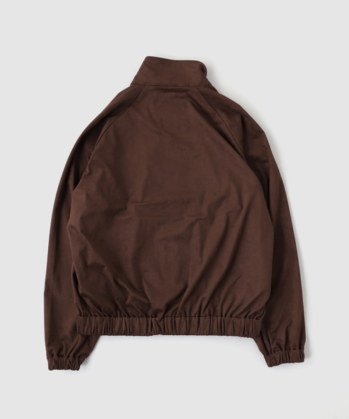 OSKR(オーエスケーアール)の「OSKR / オーエスケーアール 別注 FAUX SUEDE TRACK TOP BZ(ブルゾン・メンズ・ブラウン・LARGE/MEDIUM)」の2枚目の写真