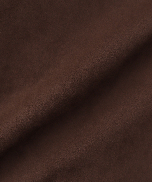 OSKR(オーエスケーアール)の「OSKR / オーエスケーアール 別注 FAUX SUEDE TRACK TOP BZ(ブルゾン・メンズ・ブラウン・LARGE/MEDIUM)」の5枚目の写真