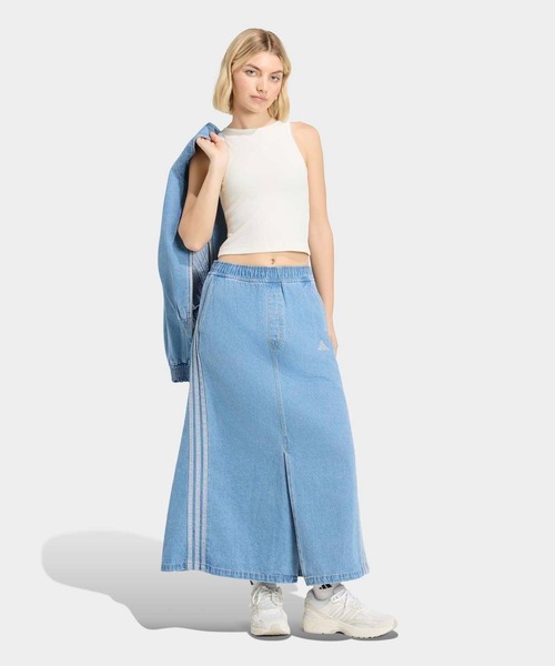 adidas(アディダス)の「スタジアム ウォッシュ デニム ルーズフィット スカート / アディダス adidas(デニムスカート・レディース・ブルー系その他・X-LARGE/MEDIUM/LARGE/XX-LARGE/SMALL)」の5枚目の写真