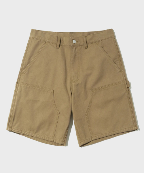 OUTSTANDING(アウトスタンディング)の「CANVAS CARPENTER DOUBLE KNEE SHORTS_BEIGE(その他パンツ・メンズ・その他・S/M/L)」の1枚目の写真