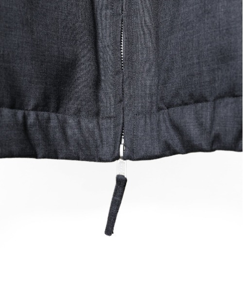 MATSUFUJI(マツフジ)の「Wool Hidden Pocket Jacket(ブルゾン・メンズ・チャコールグレー/ブラック・2/3)」の3枚目の写真
