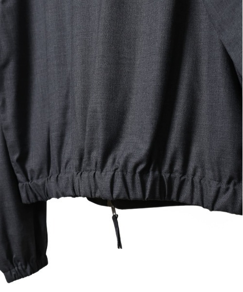MATSUFUJI(マツフジ)の「Wool Hidden Pocket Jacket(ブルゾン・メンズ・チャコールグレー/ブラック・2/3)」の4枚目の写真