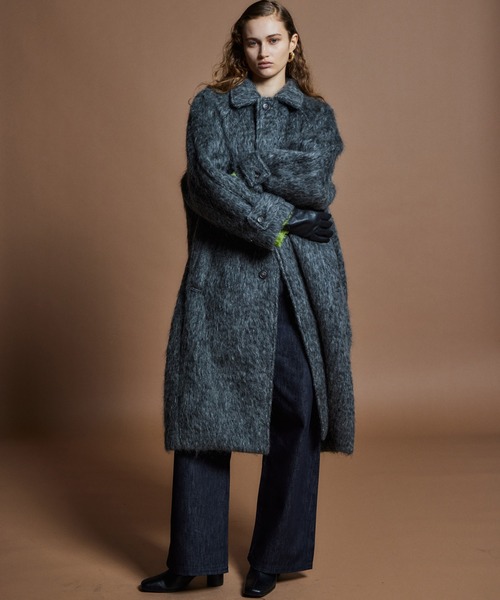 MAISON SPECIAL(メゾンスペシャル)の「【26WINTER PRE-ORDER】Shaggy Long Coat/シャギーロングコート(その他アウター・レディース・グレー/ボルドー・FREE)」の2枚目の写真
