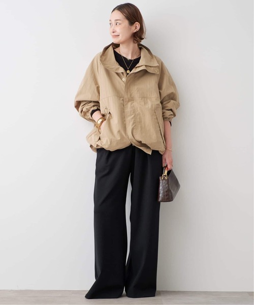 Deuxieme Classe(ドゥーズィエムクラス)の「Co/Ca Rib Vネック Tシャツ(Tシャツ/カットソー・レディース・ネイビー/ブラウン/ブラック・FREE)」の9枚目の写真