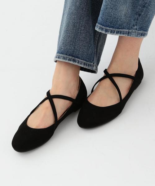 Another Edition（アナザーエディション）の「クロスフラットシューズ/ AEBFC Cross FLT◆（パンプス・レディース・ライトピンク/ベージュ/ブラック/その他1/レッド・LARGE/SMALL/MEDIUM）」の2枚目の写真