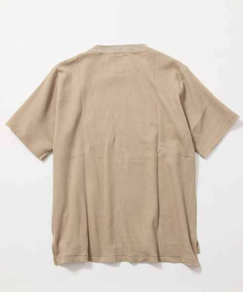 AMERICAN RAG CIE（アメリカンラグシー）の「ワッフル 半袖 ビックシルエット Tシャツ （Tシャツ/カットソー・メンズ・オレンジ/ベージュ/オフホワイト・1/2）」の15枚目の写真