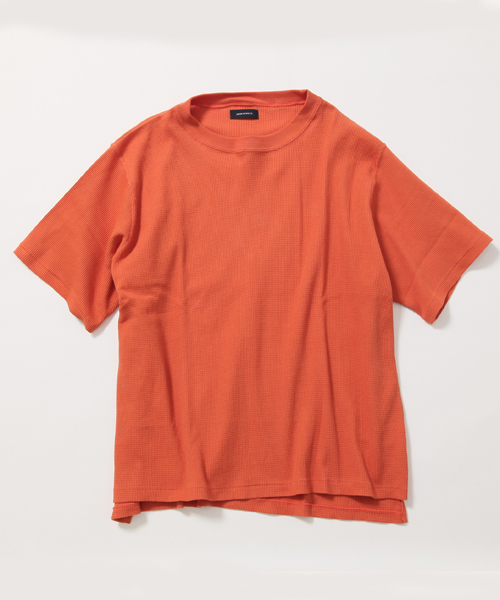 AMERICAN RAG CIE（アメリカンラグシー）の「ワッフル 半袖 ビックシルエット Tシャツ （Tシャツ/カットソー・メンズ・オレンジ/ベージュ/オフホワイト・1/2）」の16枚目の写真