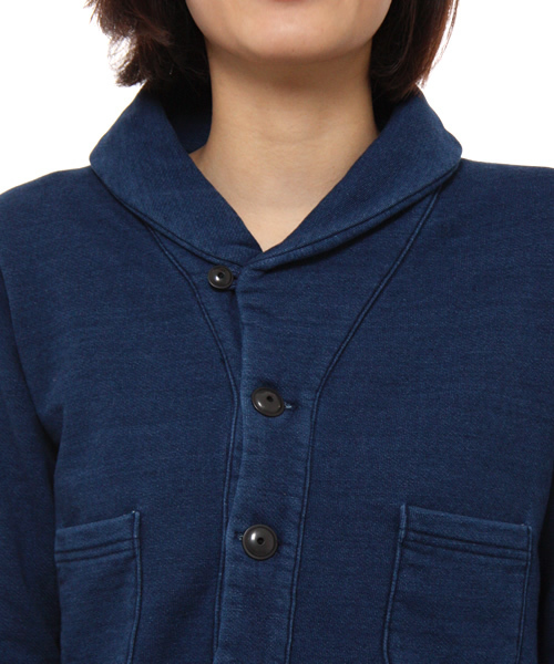 BEAMS BOY(ビームスボーイ)の「○BEAMS BOY / インディゴ裏毛スウェット カーディガン(スウェット・レディース・インディゴブルー・ONE SIZE)」の5枚目の写真