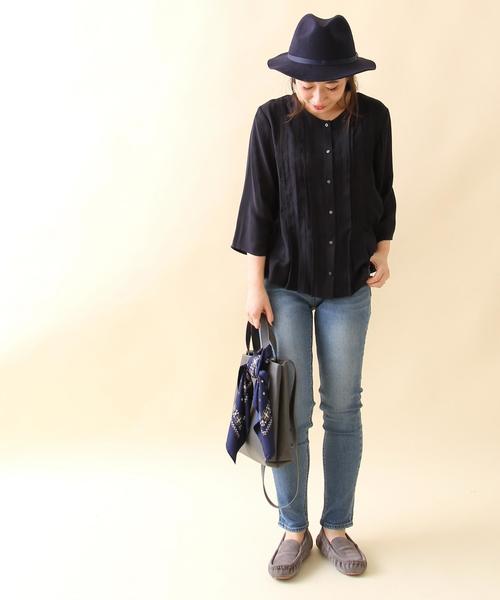 coen（コーエン）の「中折れハット（ハット・レディース・ブラック/ネイビー・FREE）」の9枚目の写真