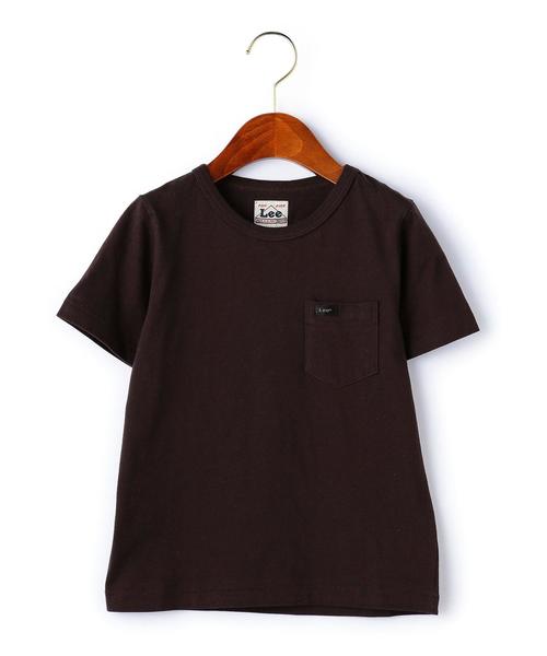 Lee(リー)の「WEB限定【KIDS】LEE(リー) クルーネック ポケットTシャツ(Tシャツ/カットソー・キッズ・ホワイト/ブラック/グレー/ダークブラウン/ダークグリーン/ライトブルー/その他1/その他2・130cm/110cm/120cm)」の4枚目の写真