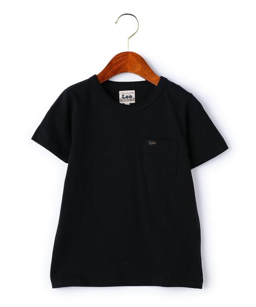 Lee(リー)の「WEB限定【KIDS】LEE(リー) クルーネック ポケットTシャツ(Tシャツ/カットソー・キッズ・ホワイト/ブラック/グレー/ダークブラウン/ダークグリーン/ライトブルー/その他1/その他2・130cm/110cm/120cm)」の1枚目の写真