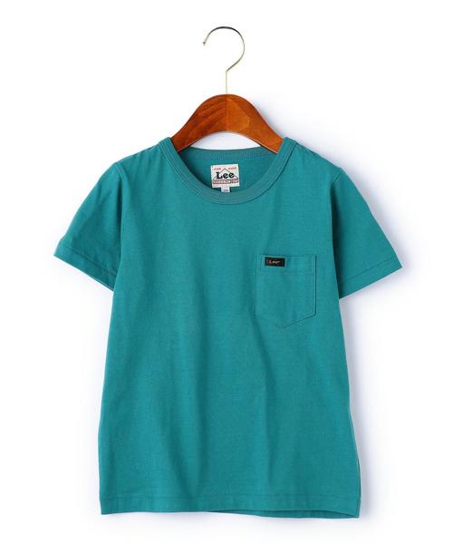 Lee(リー)の「WEB限定【KIDS】LEE(リー) クルーネック ポケットTシャツ(Tシャツ/カットソー・キッズ・ホワイト/ブラック/グレー/ダークブラウン/ダークグリーン/ライトブルー/その他1/その他2・130cm/110cm/120cm)」の5枚目の写真
