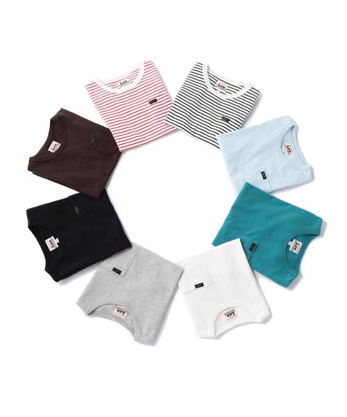 Lee(リー)の「WEB限定【KIDS】LEE(リー) クルーネック ポケットTシャツ(Tシャツ/カットソー・キッズ・ホワイト/ブラック/グレー/ダークブラウン/ダークグリーン/ライトブルー/その他1/その他2・130cm/110cm/120cm)」の11枚目の写真