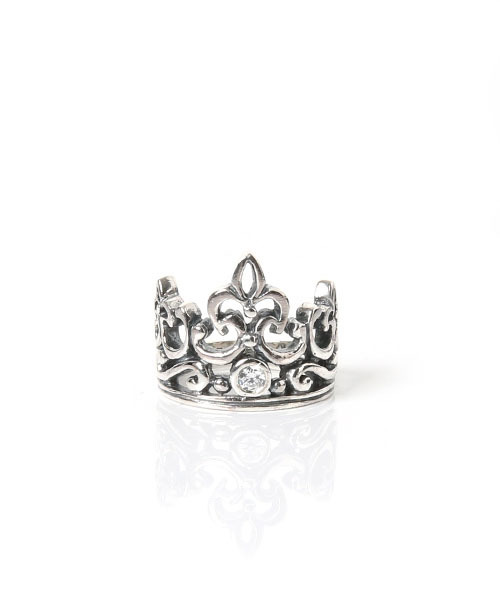 ROYAL ORDER(ロイヤルオーダー)の「OPEN TIARA RING w/ CZ(リング・レディース・シルバー・14号 US-7/10号 US-5/13号 US-6h/15号 US-7h/16号 US-8/12号 US-6)」の2枚目の写真