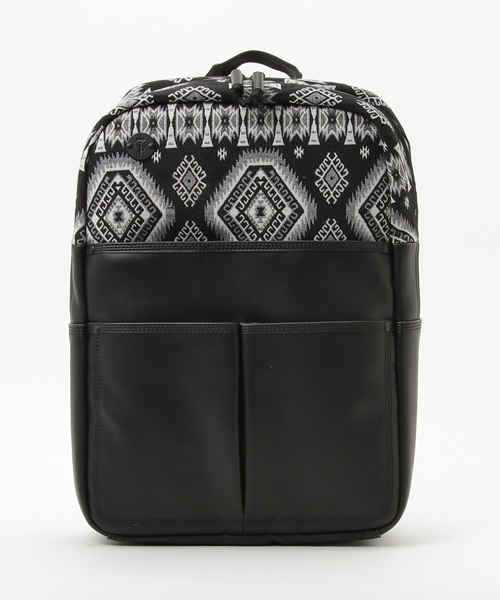 Focused Space(フォーカスドスペース)の「THE DEPARTURE BACKPACK バックパック デイパック(バックパック/リュック・メンズ・ブラック×ホワイト/ブラウン/グリーン/タン/ライトブラウン/ブルー系その他・ONE SIZE)」の2枚目の写真