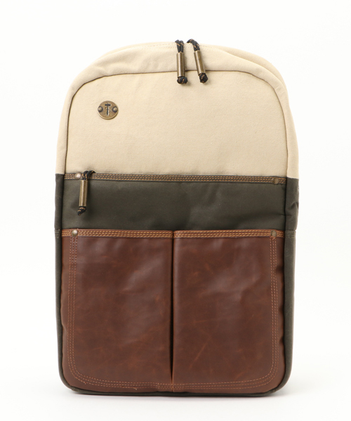 Focused Space(フォーカスドスペース)の「THE DEPARTURE BACKPACK バックパック デイパック(バックパック/リュック・メンズ・ブラック×ホワイト/ブラウン/グリーン/タン/ライトブラウン/ブルー系その他・ONE SIZE)」の5枚目の写真