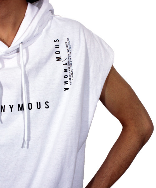 8(eight)(エイト)の「チェック ノースリーブパーカー 半袖 プルオーバー(Tシャツ/カットソー・メンズ・ホワイト/ブラック・LARGE/MEDIUM)」の18枚目の写真