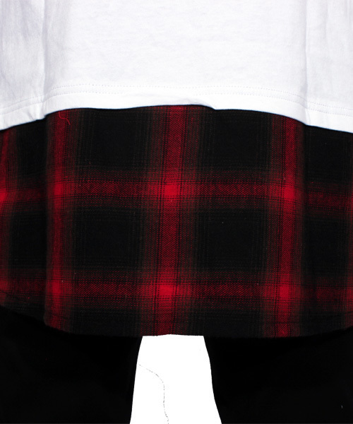 8(eight)(エイト)の「チェック ノースリーブパーカー 半袖 プルオーバー(Tシャツ/カットソー・メンズ・ホワイト/ブラック・LARGE/MEDIUM)」の14枚目の写真