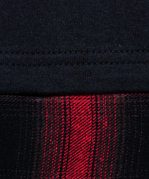 8(eight)(エイト)の「チェック ノースリーブパーカー 半袖 プルオーバー(Tシャツ/カットソー・メンズ・ホワイト/ブラック・LARGE/MEDIUM)」の8枚目の写真