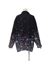 ankoROCK 病みかわいいバラバラ開襟半袖シャツ 【ピンク】 ankoROCK 病みかわいいバラバラ開襟半袖シャツ 【ピンク