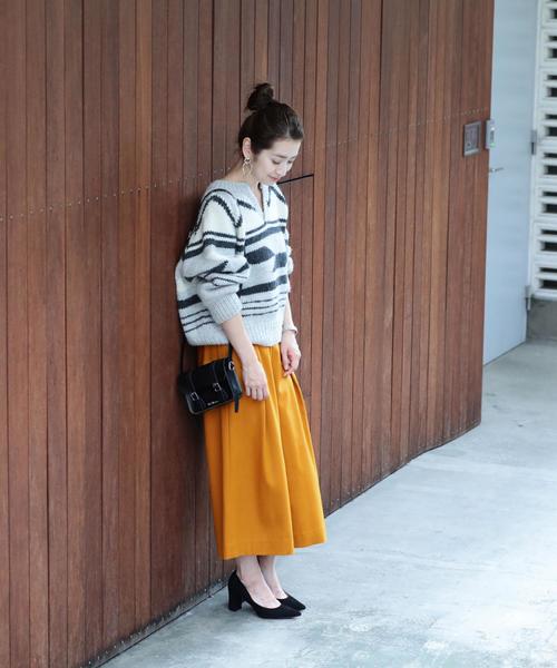 BEAUTY&YOUTH UNITED ARROWS（ビューティーアンドユースユナイテッドアローズ）の「BY∴ サキソニータックスカーチョ/ガウチョ ◆（その他パンツ・レディース・ネイビー/マスタード/ピンク・SMALL/MEDIUM）」の7枚目の写真