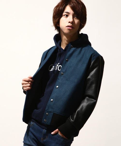 ZIP FIVE(ジップファイブ)の「【ZIP FIVE】撥水加工スタジャン(スタジャン・メンズ・ブラウン/ブラック/ベージュ/ネイビー/ワイン/キャメル/グレー/ブルー/チャコール/オリーブ・LARGE/MEDIUM/SMALL/X-LARGE/X-SMALL/XX-LARGE)」の8枚目の写真