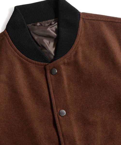 ZIP FIVE(ジップファイブ)の「【ZIP FIVE】撥水加工スタジャン(スタジャン・メンズ・ブラウン/ブラック/ベージュ/ネイビー/ワイン/キャメル/グレー/ブルー/チャコール/オリーブ・LARGE/MEDIUM/SMALL/X-LARGE/X-SMALL/XX-LARGE)」の15枚目の写真